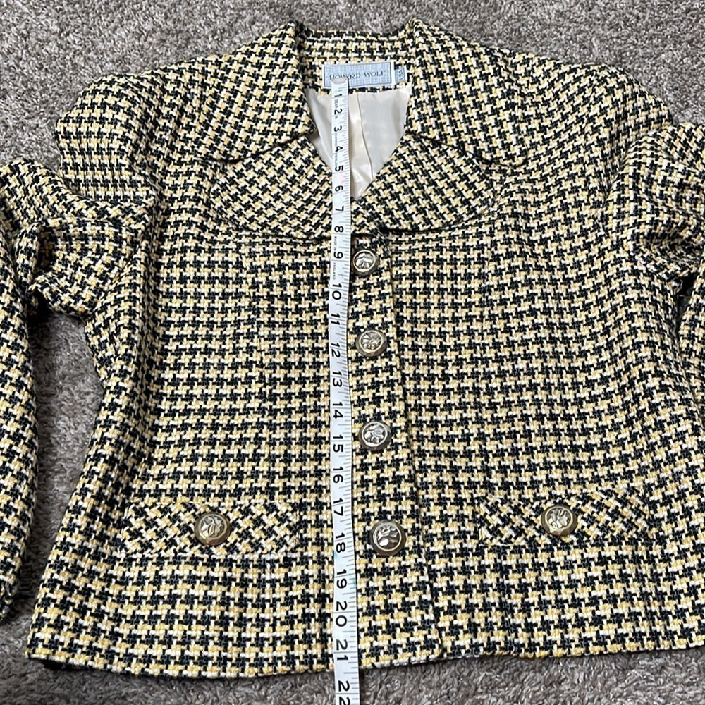 VINTAGE HOWARD WOLF BLAZER Sz 8 - Picture 9 of 15